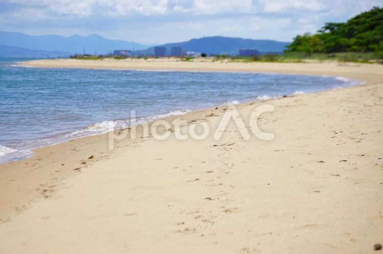 砂浜と海岸線 砂浜,海岸,海岸線の写真素材