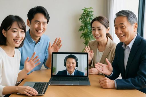 みんなでリモート会議 みんなでリモート会議の写真