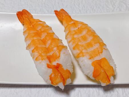 エビ　握り寿司 エビ,握り寿司,日本料理の写真素材