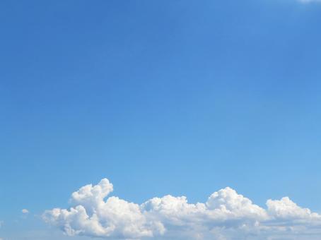 白い雲と青空 白い雲と青空の写真