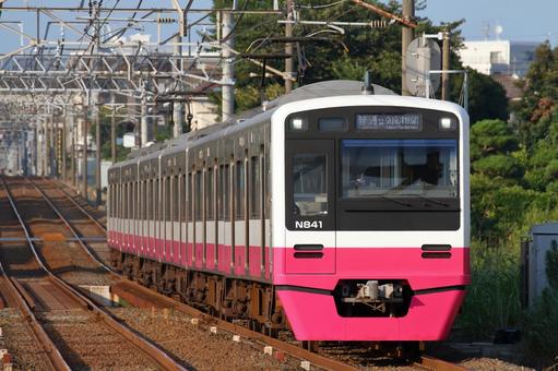 京成電鉄、N800型、新京成塗装 京成電鉄、N800型、新京成塗装 京成電鉄,京成,松戸線の写真素材