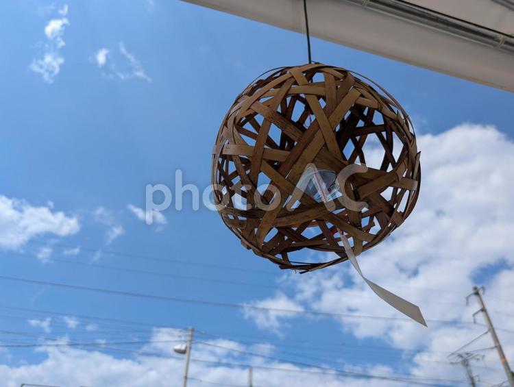 夏空と風鈴 空,青空,夏の写真素材