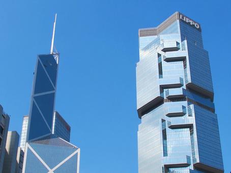 中国銀行タワーとリッポーセンター 中国銀行タワーとリッポーセンターの写真