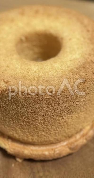 ほわほわシフォン シフォン,ケーキ,テキストスペースの写真素材