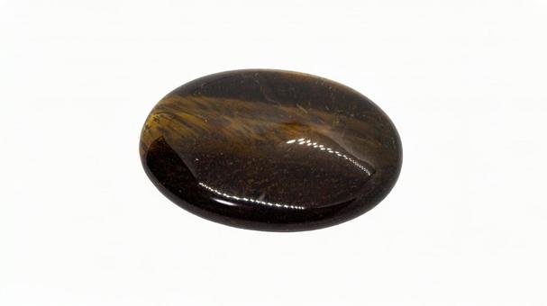 Tiger Eye Tumbled Stone Transparent Background, JPG