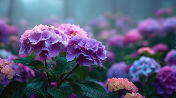 紫陽花 紫陽花の写真