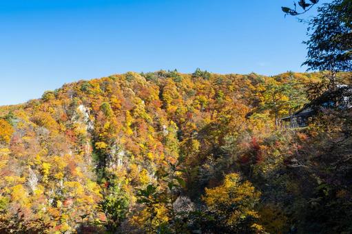 鳴子峡の秋-Vol.4⒆ 渓谷,峡谷,鳴子峡の写真素材