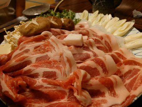 すき焼き すき焼き すき焼き,しゃぶしゃぶ,豚ロースの写真素材