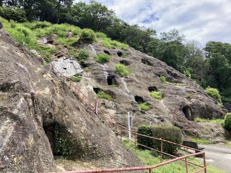 吉見百穴 吉見百穴 横穴,埼玉,遺跡の写真素材