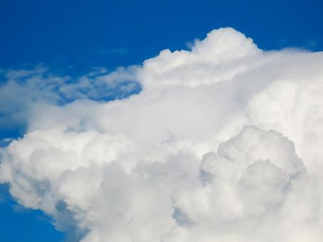 成長を続ける入道雲 成長を続ける入道雲の写真