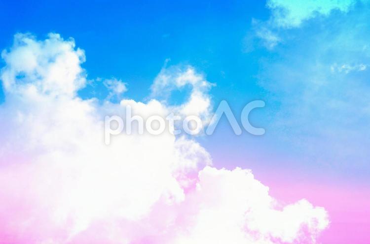 幻想的な夕空の背景用イメージ素材 ドラマチック,夕焼け,朝焼けの写真素材