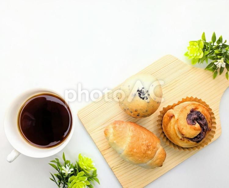 パンとコーヒー　③ パン,ベーカリー,コーヒーの写真素材