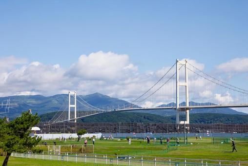 白鳥大橋 白鳥大橋 白鳥大橋,室蘭,北海道の写真素材