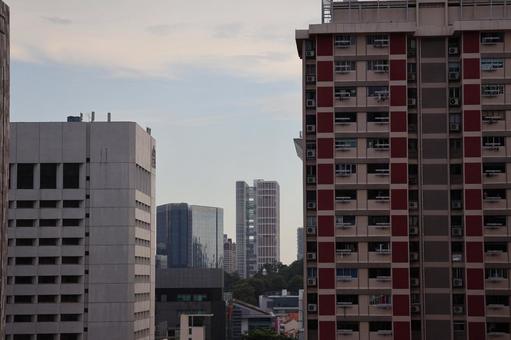 空と森と高層ビルのシンガポールの街並み 空と森と高層ビルのシンガポールの街並み 空,森,高層ビルの写真素材