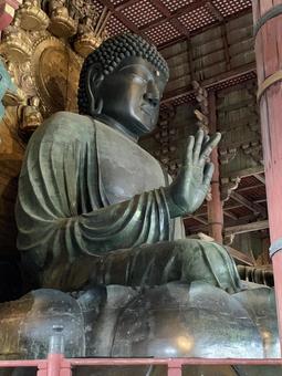 奈良の大仏様 奈良の大仏,東大寺,重要文化財の写真素材