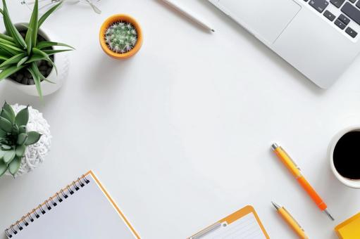 ミニマルなオフィスデスク ミニマルなオフィスデスクの写真