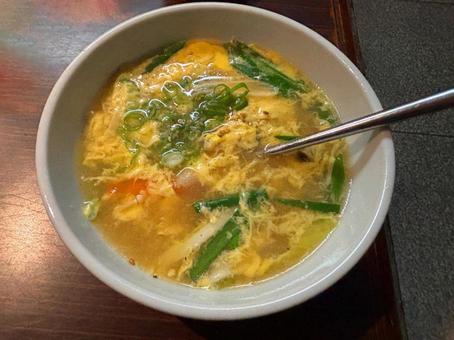 玉子スープ 居酒屋,居酒屋メニュー,スープの写真素材