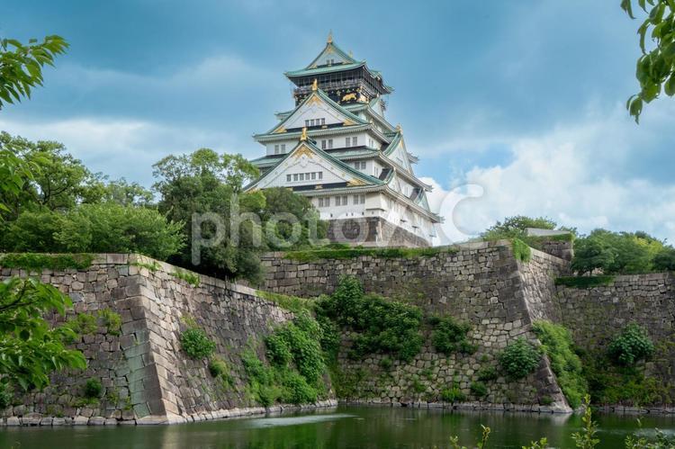 大阪　大阪城　天守閣 大阪城,オオサカ,城の写真素材