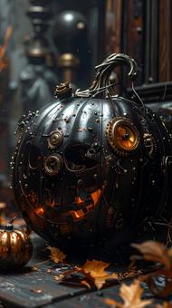 スチームパンクなハロウィンかぼちゃの写真