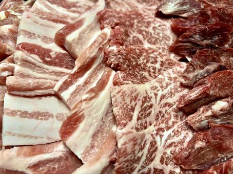 焼肉の肉！ 焼肉,バーベキュー,bbqの写真素材