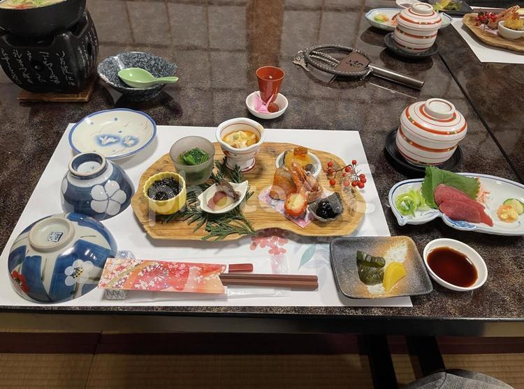 今日の献立 ディナー,コース料理,和食の写真素材