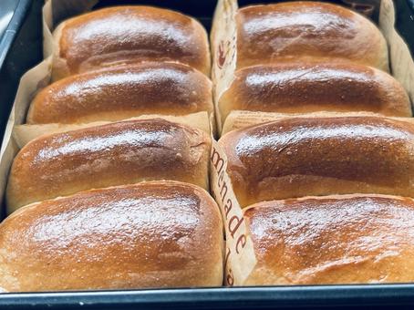 コッペパン パン,コッペパン,手作りの写真素材