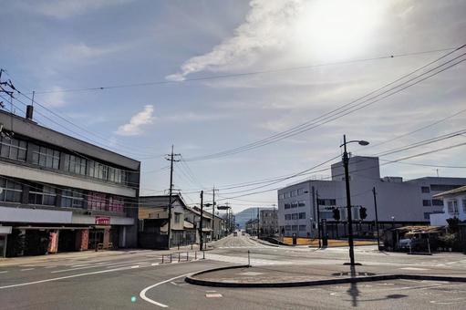 JR木次線の出雲大東駅前 JR木次線の出雲大東駅前 鉄道,駅前,出雲大東駅の写真素材