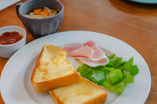 フレンチトーストの朝食 フレンチトーストの朝食 朝食,洋食,フレンチトーストの写真素材