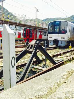 門司港駅の０距離ポスト 福岡,福岡県,北九州の写真素材