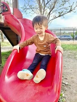 滑り台 滑り台の写真