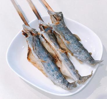 アマゴ塩焼き アマゴ塩焼き アマゴ塩焼き,アマゴ,サツキマスの写真素材