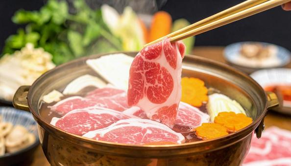 牛肉のしゃぶしゃぶ 牛肉のしゃぶしゃぶの写真