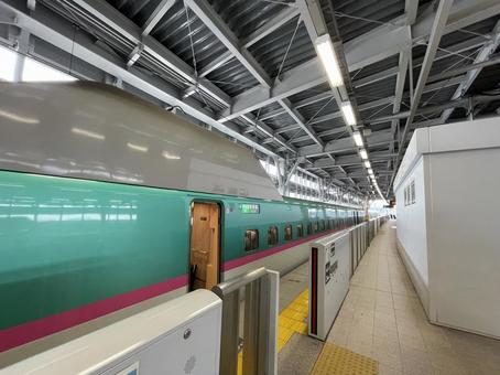 新青森駅2025:東北新幹線の車両 新青森駅2025:東北新幹線の車両 新青森,駅,車両の写真素材