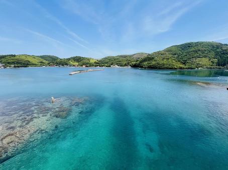 隠岐島前の海 隠岐,海,島前の写真素材