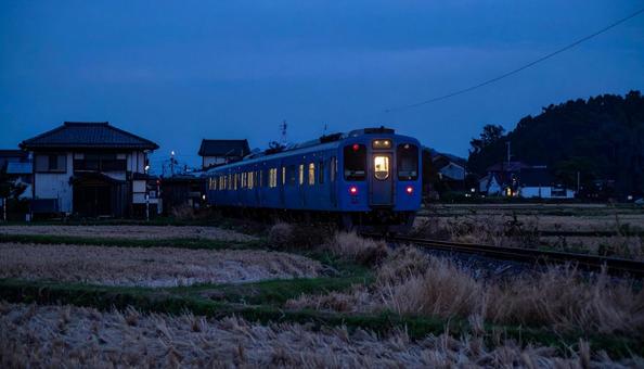 田舎の電車 田舎の電車の写真
