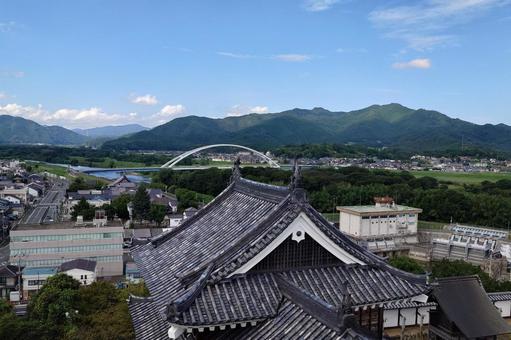京都府-福知山城-天守からの風景 京都府-福知山城-天守からの風景の写真