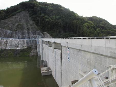 島根県-波積ダム 島根県-波積ダム 波積ダム,ダム,重力式コンクリートダムの写真素材