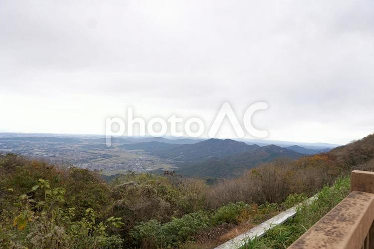 茨城県筑波山頂上から見た景色 茨城県,筑波山,自然の写真素材