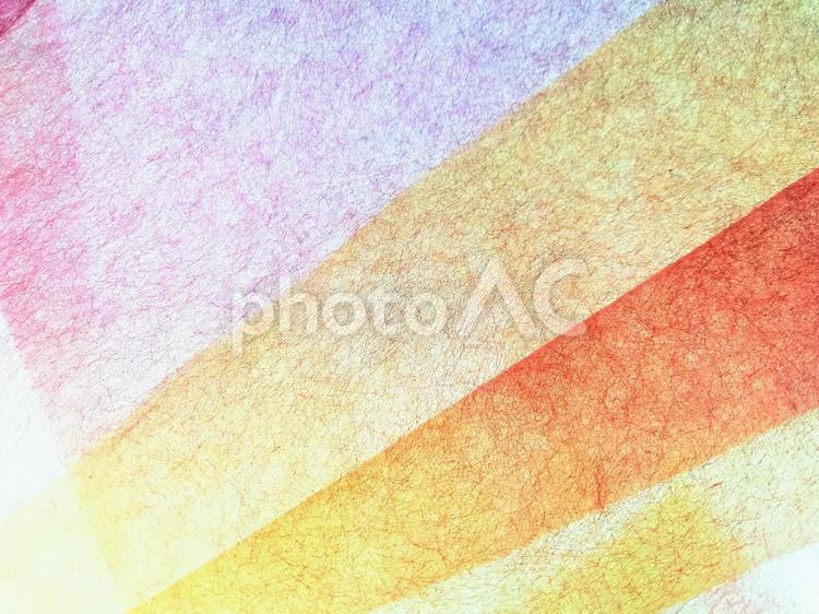 和紙　重ねたキラキラした赤色と黄色 和紙,紙,壁紙の写真素材