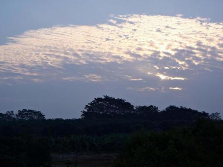 夕方の雲 夕方の雲の写真