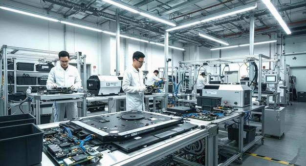 自動運転自動車センサー製造工場 自動運転自動車センサー製造工場の写真