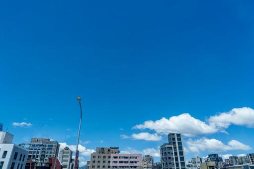台北の青い空と街 台北の青い空と街 台湾,台北,アジアの写真素材