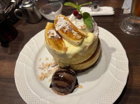 パンケーキ パンケーキ パンケーキ,お店,ランチの写真素材