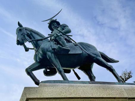 伊達政宗公騎馬像_3 伊達政宗,騎馬,像の写真素材