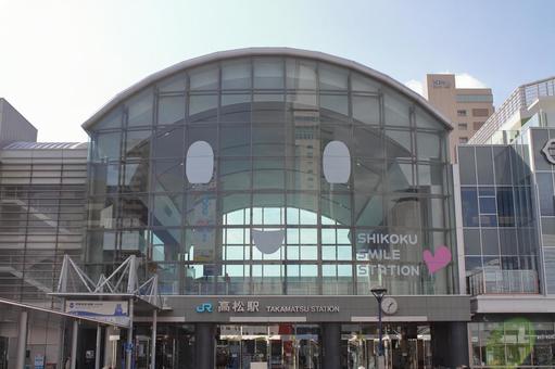 JR四国、高松駅、駅舎 jr,jr四国,予讃線の写真素材