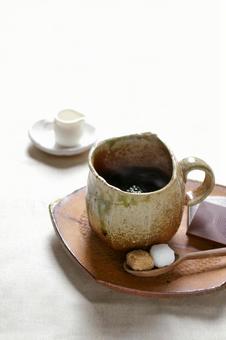 和のコーヒーカップ 和のコーヒーカップ ホットコーヒー,和風,コーヒーカップの写真素材