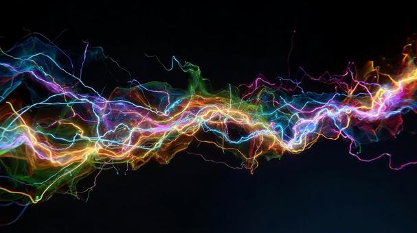 テクノロジーを感じる光の波形 テクノロジーを感じる光の波形の写真