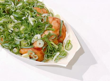 たこ焼き たこ焼き たこ焼き,九条ねぎたこ焼き,小麦粉の写真素材