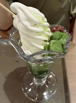 抹茶パフェ 抹茶パフェ パフェ,宇治抹茶,スイーツの写真素材