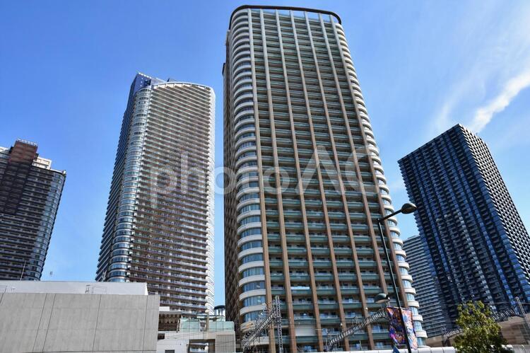 武蔵小杉の街並み 武蔵小杉駅,武蔵小杉,マンションの写真素材